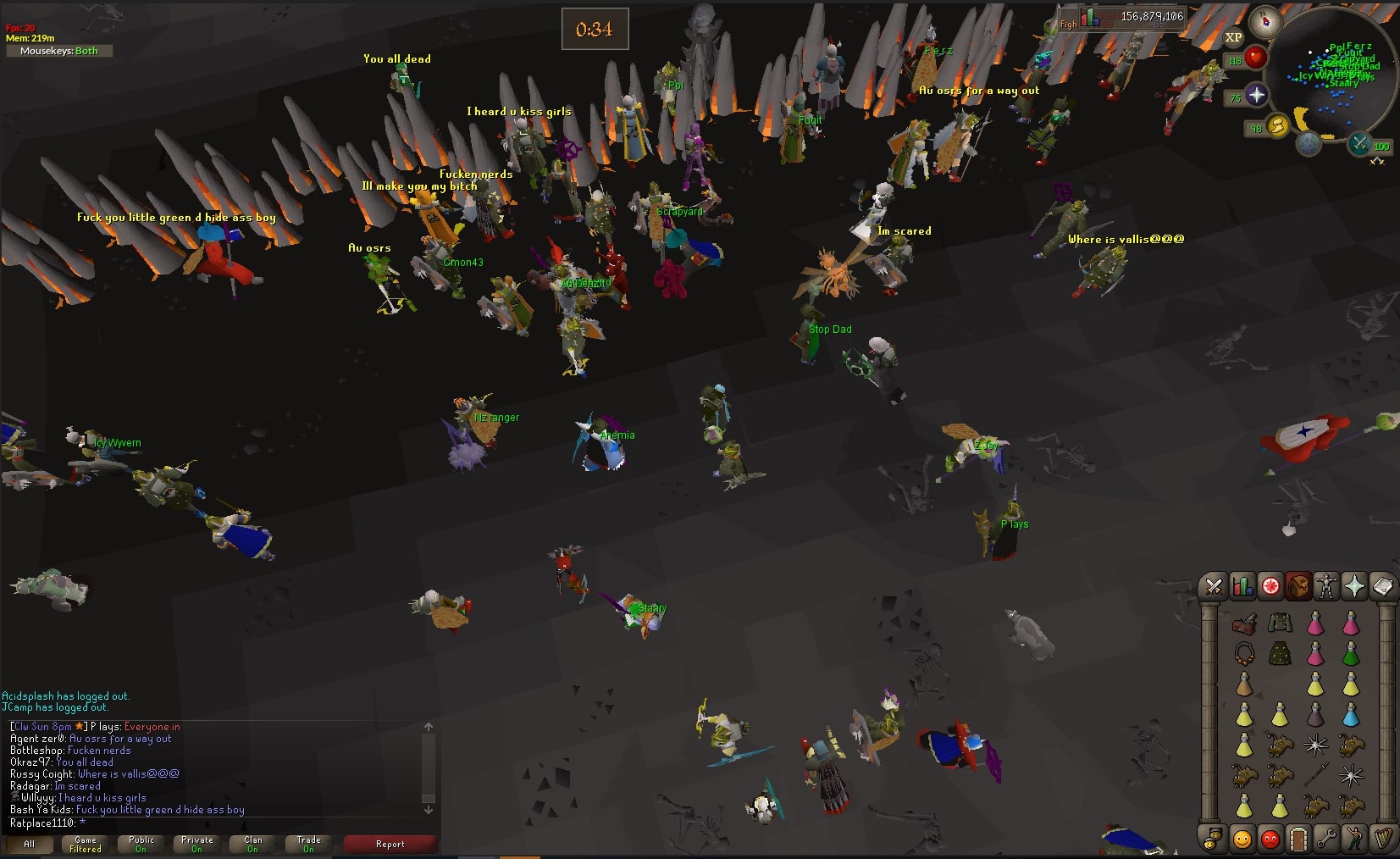 Au OSRS clan clan wars event