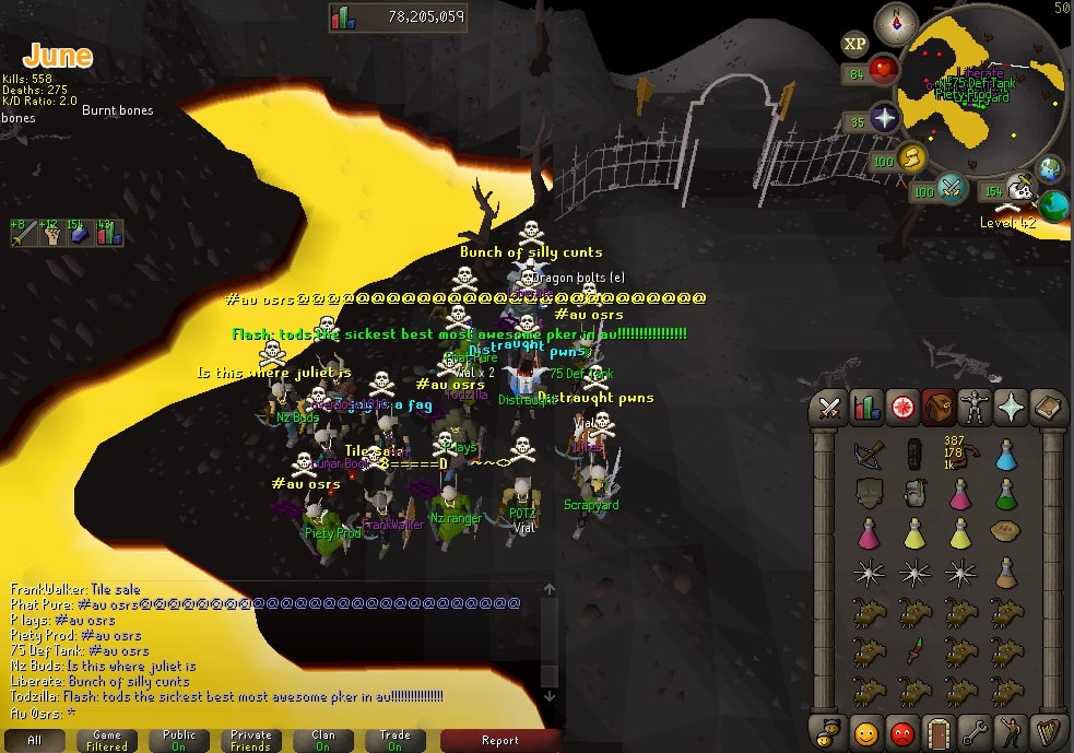 Au OSRS clan lava dragons event