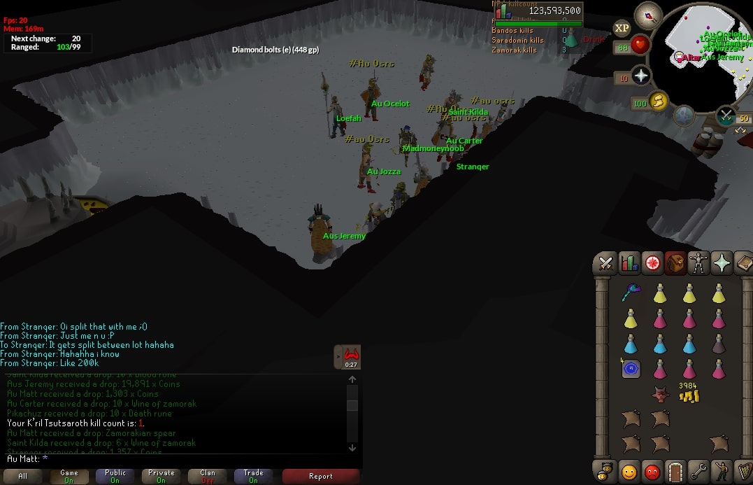 Au OSRS clan old arma mass event
