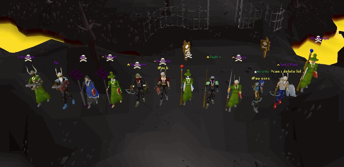 Au OSRS clan lava dragons event