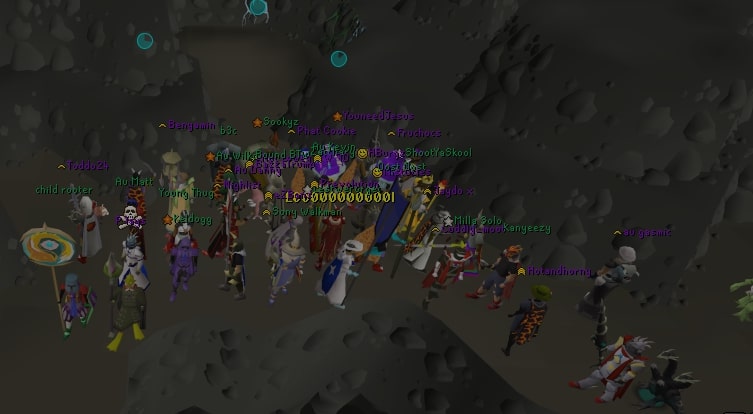 Au OSRS clan weekly tears of guthix mass event
