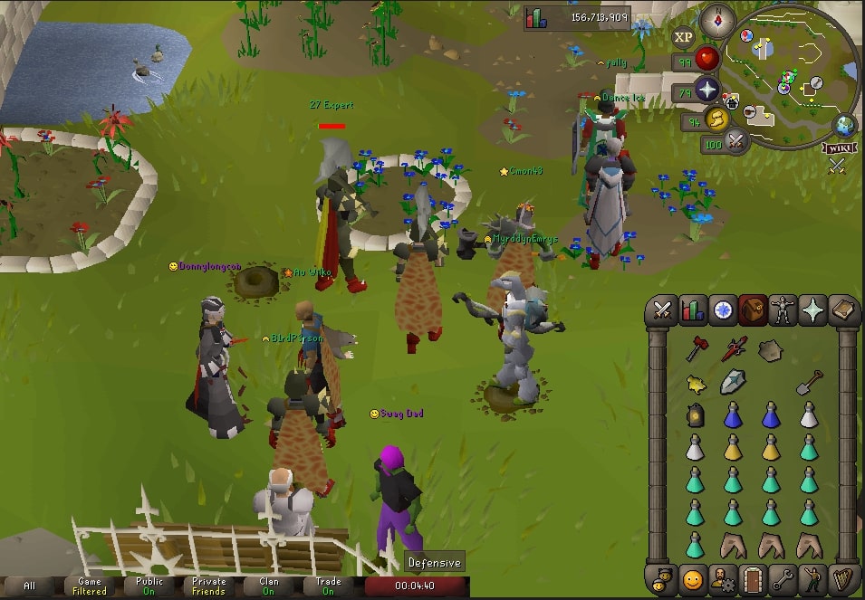 Au OSRS clan giant mole mass event
