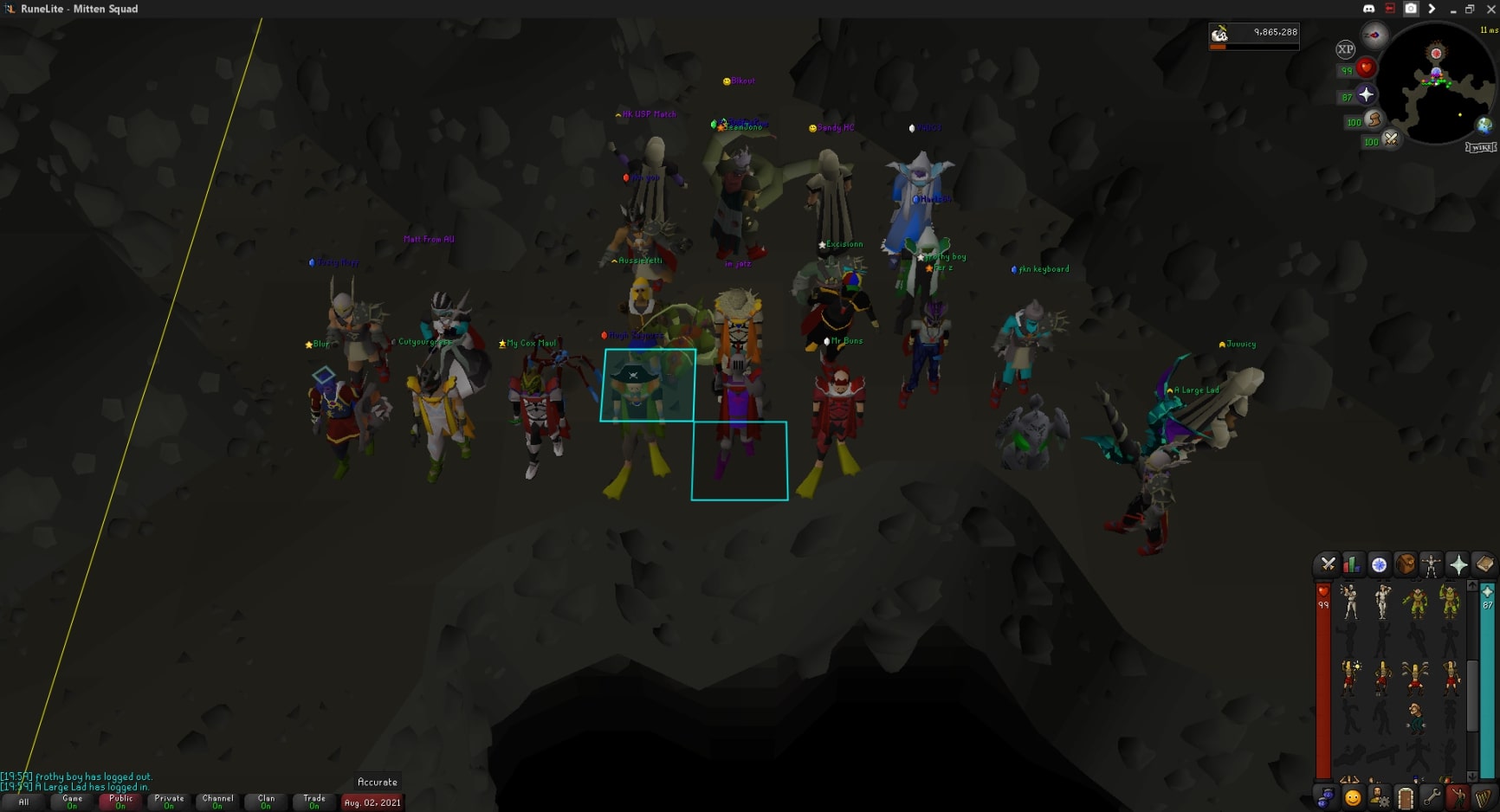 Au OSRS clan tears of guthix group therapy sessions event