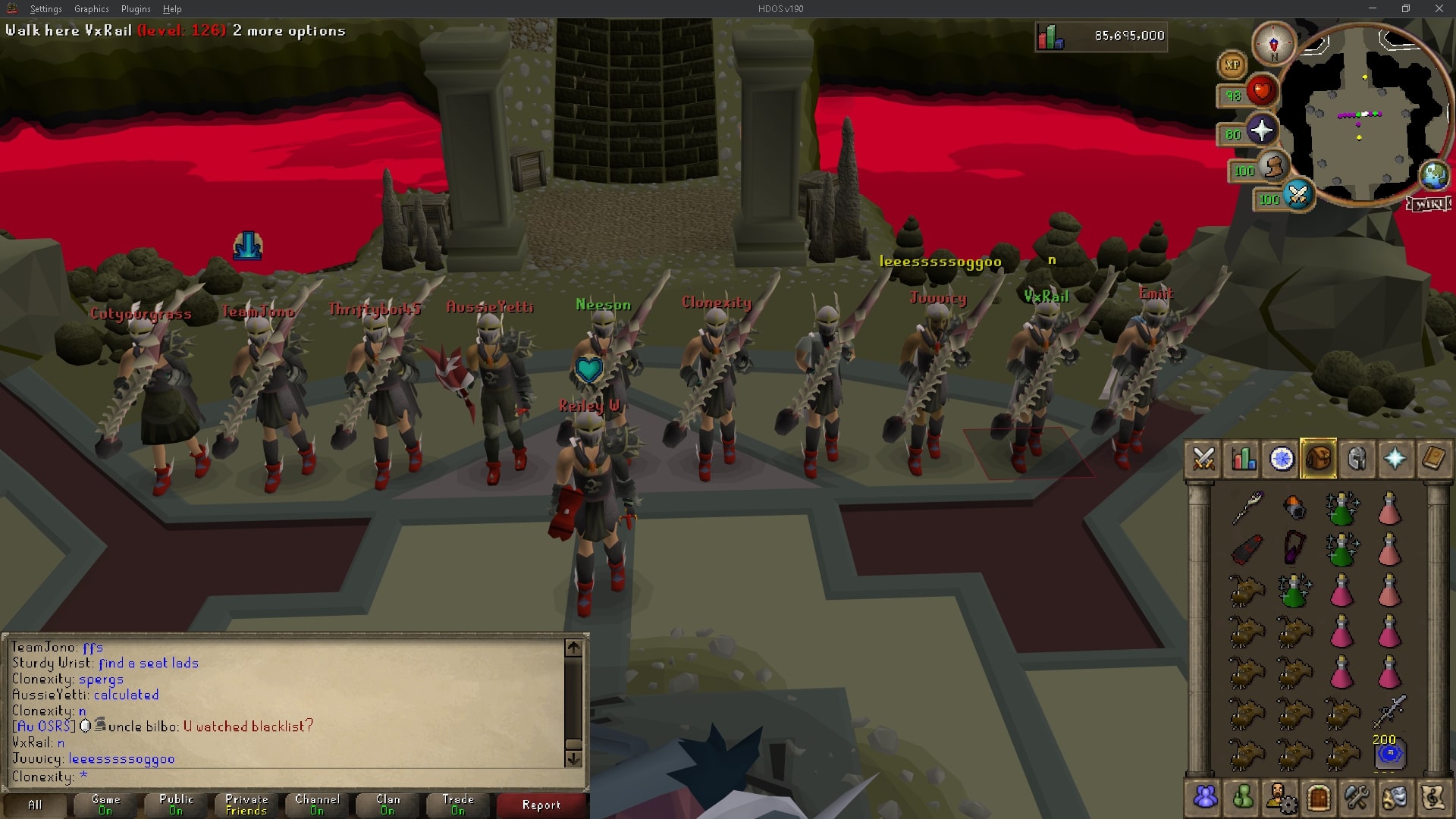 Au OSRS clan nightmare mass event
