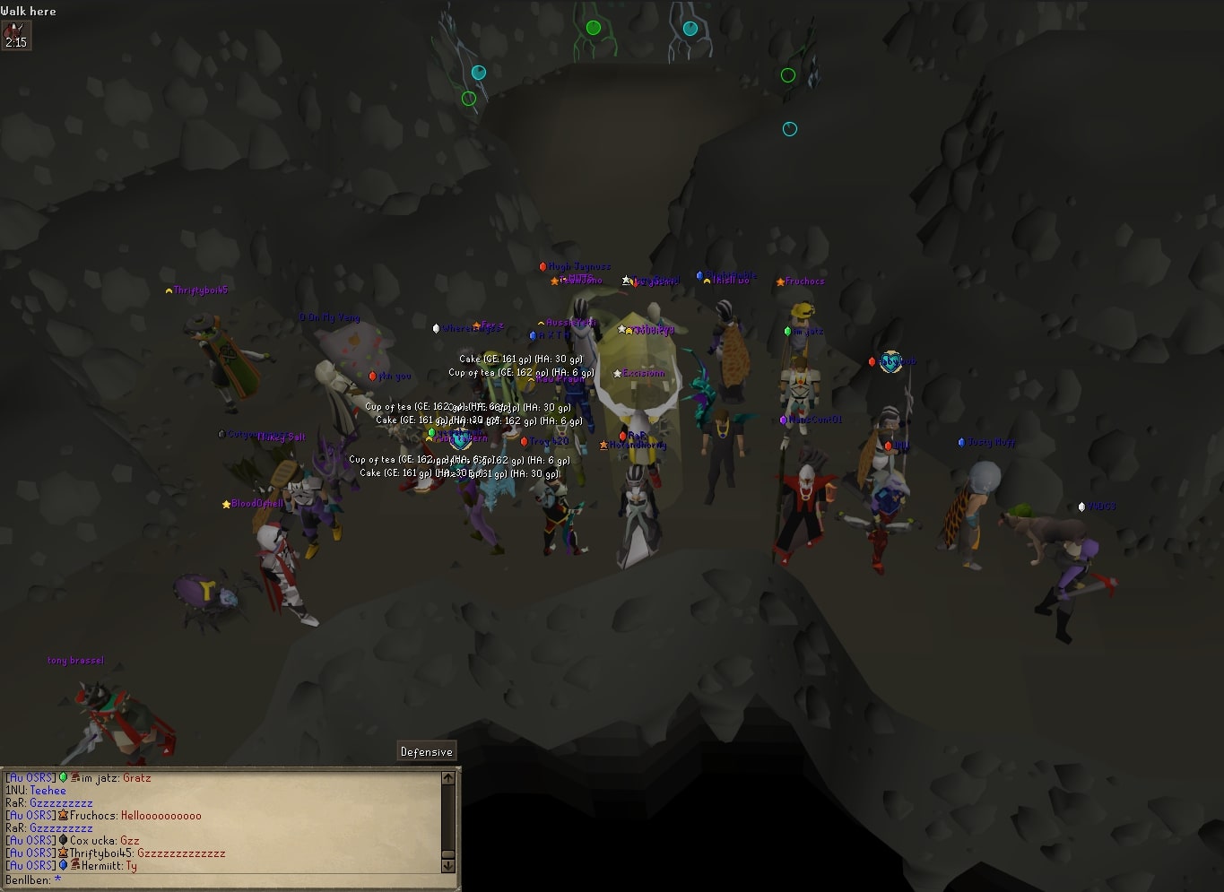 Au OSRS clan new member tears of guthix event