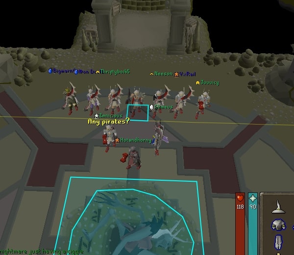 Au OSRS clan nightmare event