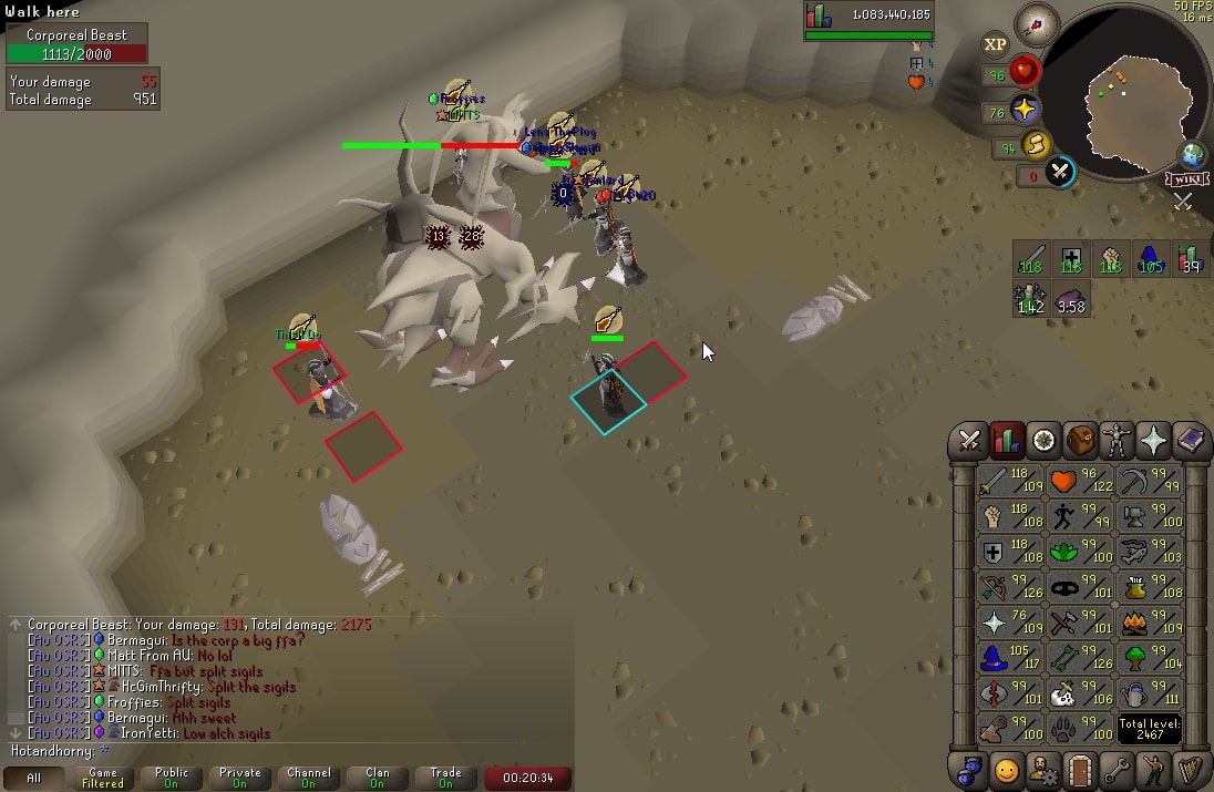 Au OSRS clan atleast fifteen for sigil sunday event