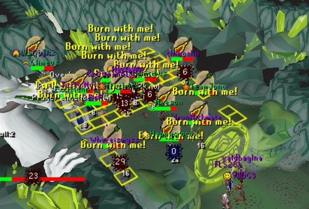 Au OSRS clan chambers of xeric olm event