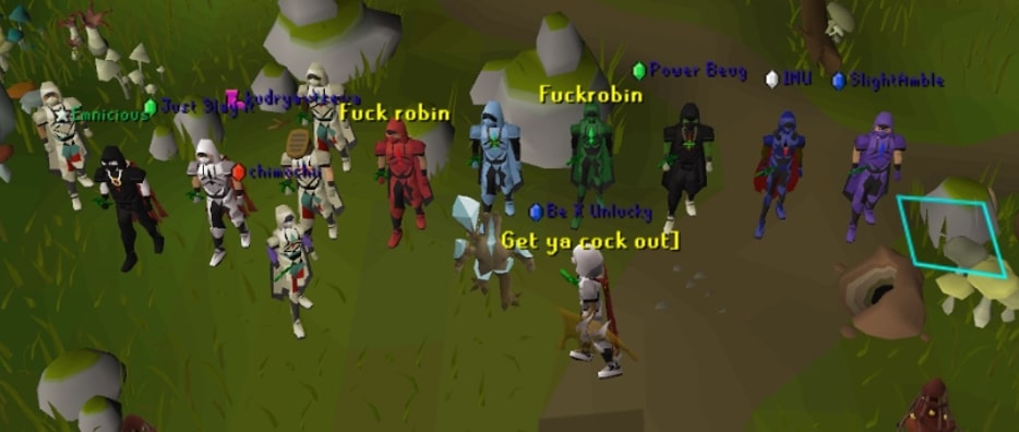 Au OSRS clan herbiboar power rangers event