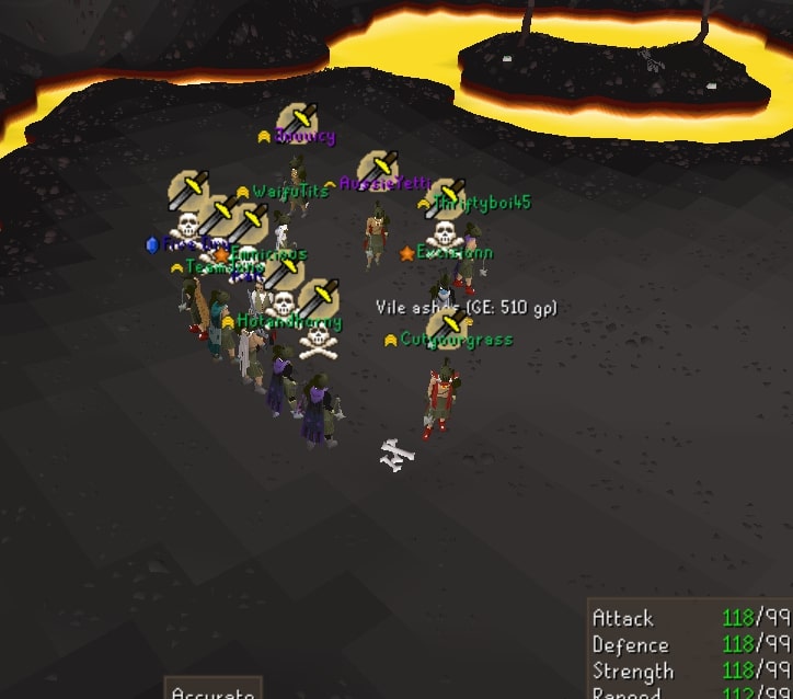 Au OSRS clan callisto mass event