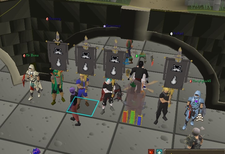 Au OSRS clan bank standing event